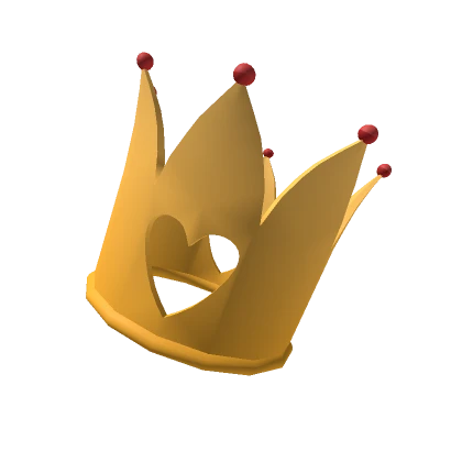 Golden Floating Heart Crown