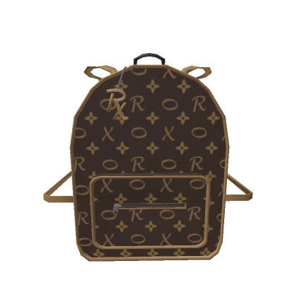 Brown and Gold Luxury Backpack 