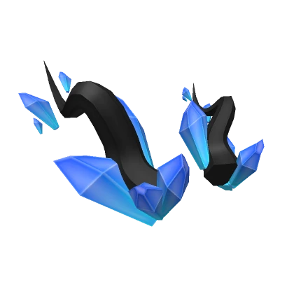 Magical Blue Crystal Horns 