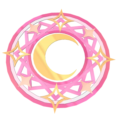 Pink and Gold Moon Aura