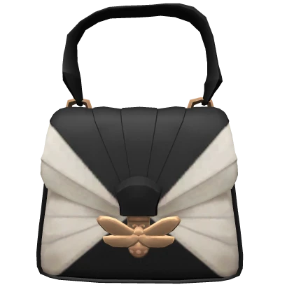 Luxury Honeybee Black & White Bag