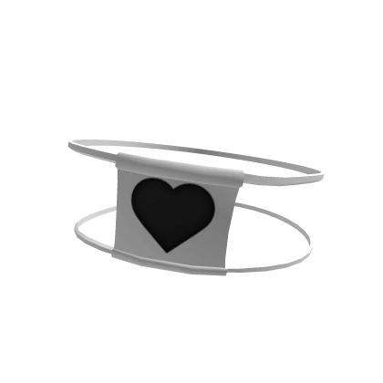 Heart Eyepatch (White)