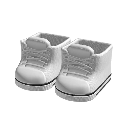 canvas shoes hightop white