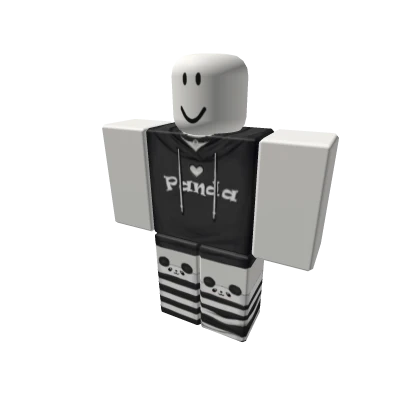 ପ kawaii oversized panda hoodie + socks ♡