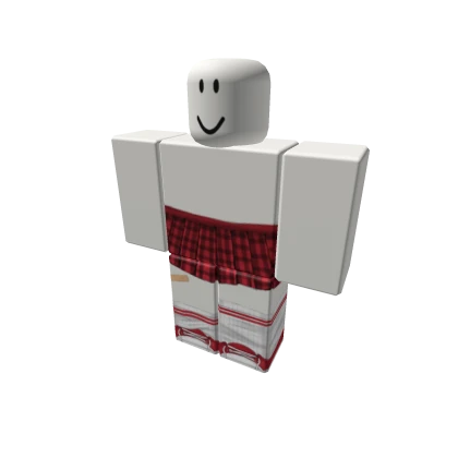 ପ kawaii red checkered skirt ♡