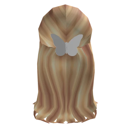 Blonde Butterfly Clip Hair