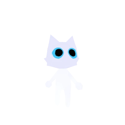 Mini White Cat Neon