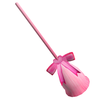 Pink Bow Broom