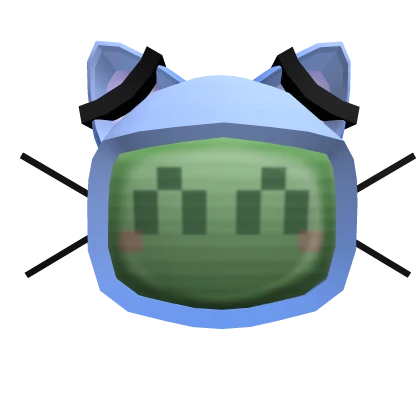 Blue Pixel Cat