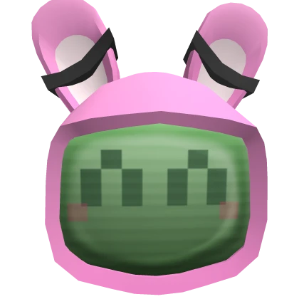 Pink Bunny Pixel Hat