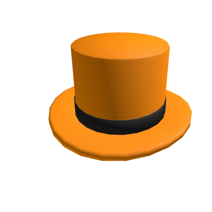 Spooky Orange Top Hat