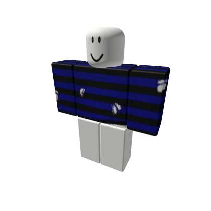 ━☆Black/Blue Striped Shirt☆━