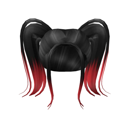 High Black To Red Pigtails