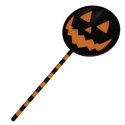 Jack-o'-lantern Back Lollipop