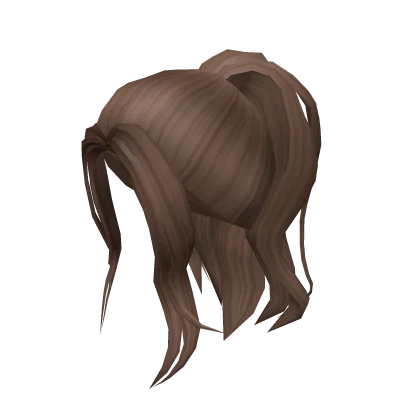 Brunette Messy Ponytail