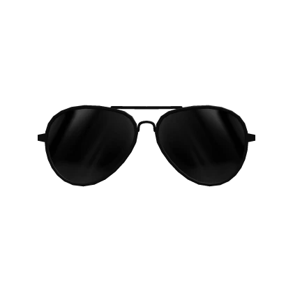 Stylish Black Noir Aviators