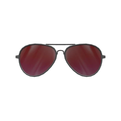 Stylish Crimson Aviators