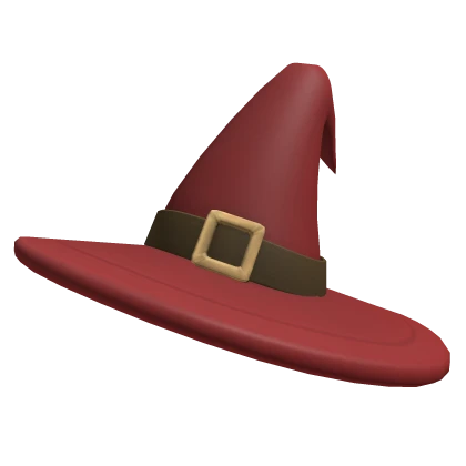 Red Witch Wizard Hat