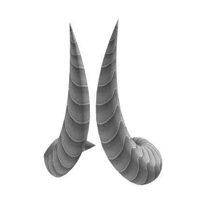 Curved Horns: White