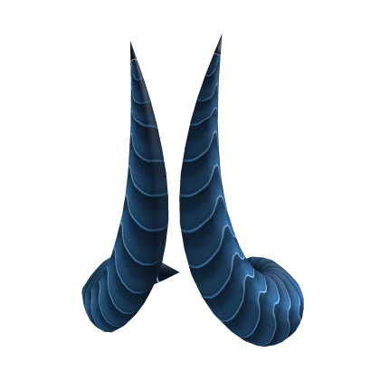 Curved Horns: Blue