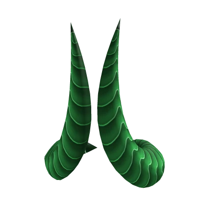 Curved Horns: Green