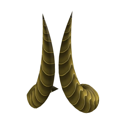 Curved Horns: Gold