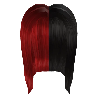 Black&Red Split Hair