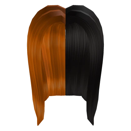 Orange&Black Split Hair