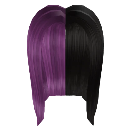 Black&Purple Split Hair