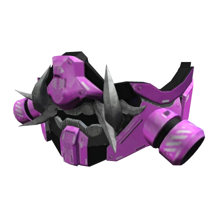 Pink Mecha Oni Face Mask