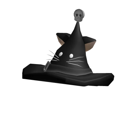 Black Cat Witch Hat 