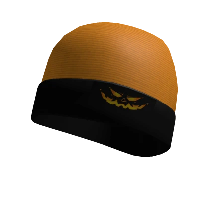 Stylish Orange Halloween Beanie