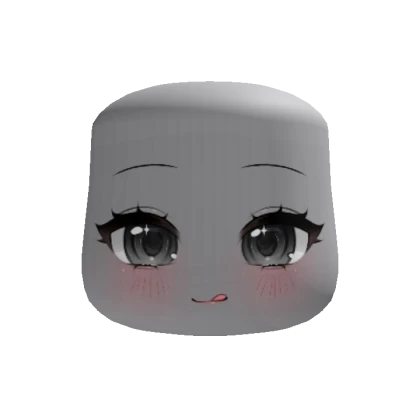 kawaii yum chibi face (recolorable)