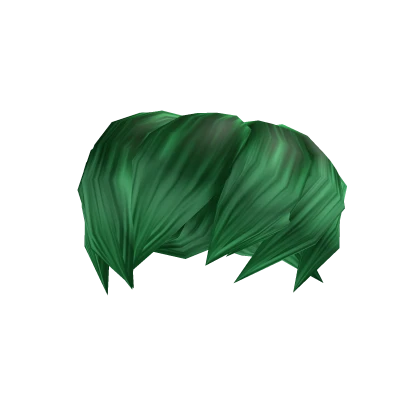 Green Long Shaggy Hair