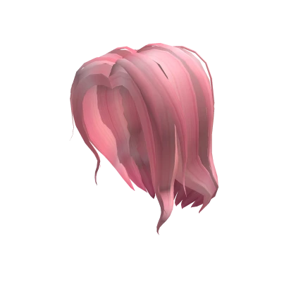 Mid-Length & Parted Pink Hair