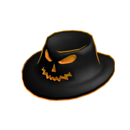 Black spooky fedora