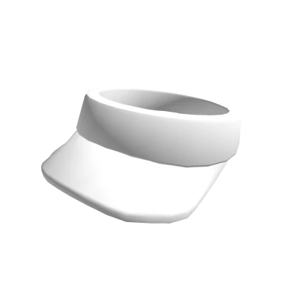 Solid White Visor