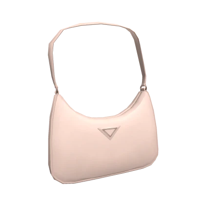 Cream Nylon Shoulder Bag