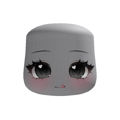 kawaii heart yum chibi face (recolorable)