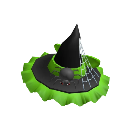 Spider Witch Hat - Green