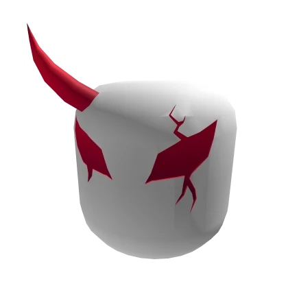 White and Red Shattered Demon