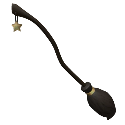 Witch Wizard Broom Black