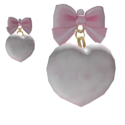 Cutesy Heart Fluffy Earrings