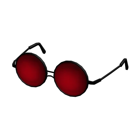 Circle Framed Red Glasses