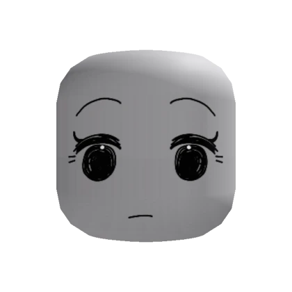 simple chibi kawaii anime girl face