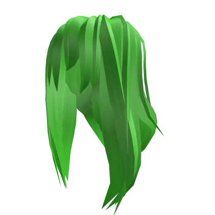 Long Green Anime Hair