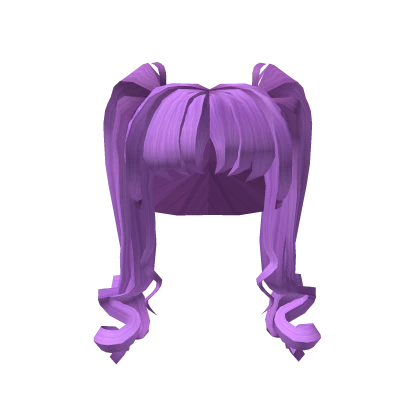 Purple Anime Princess Ponytails