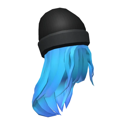 Casual Aqua Locks w/ Beanie