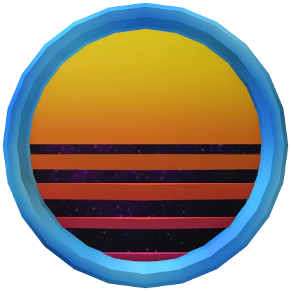 Synthwave Sun Pin