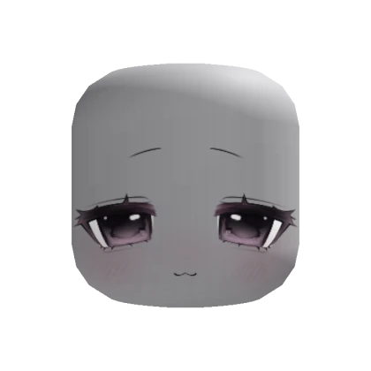 smug cute blushy sparkly moe face